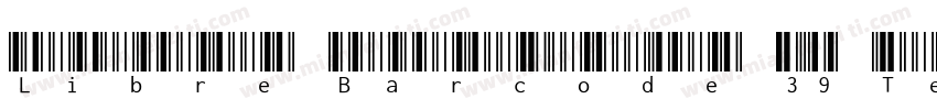 Libre Barcode 39 Tex字体转换